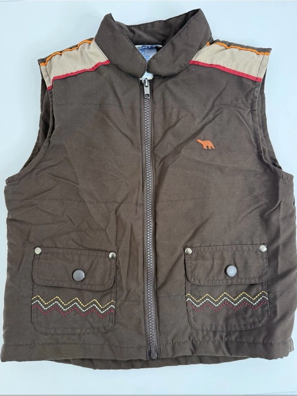 Vintage Nannette Boys Wear Puffer Vest‎ Size 6